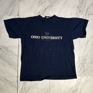 Vintage Ohio University Navy Blue T-Shirt